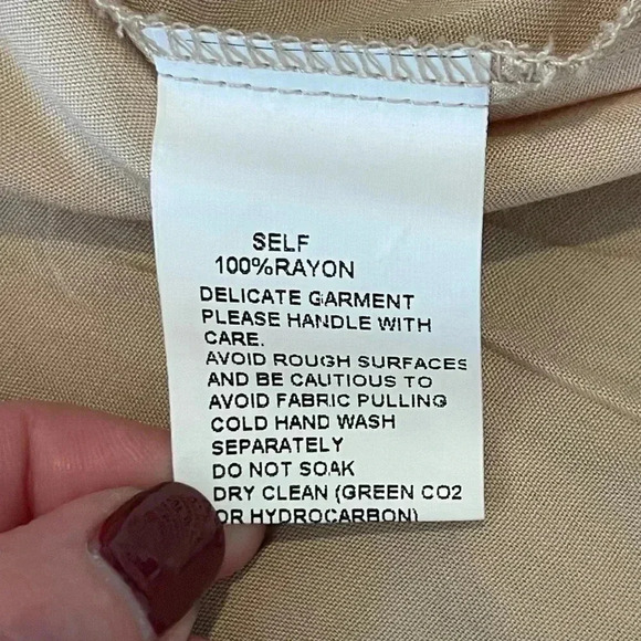 SNDY’S Coco Mini Dress From Revolve, Color Sand, Size US 4, Sheer With Slip - Picture 7 of 16